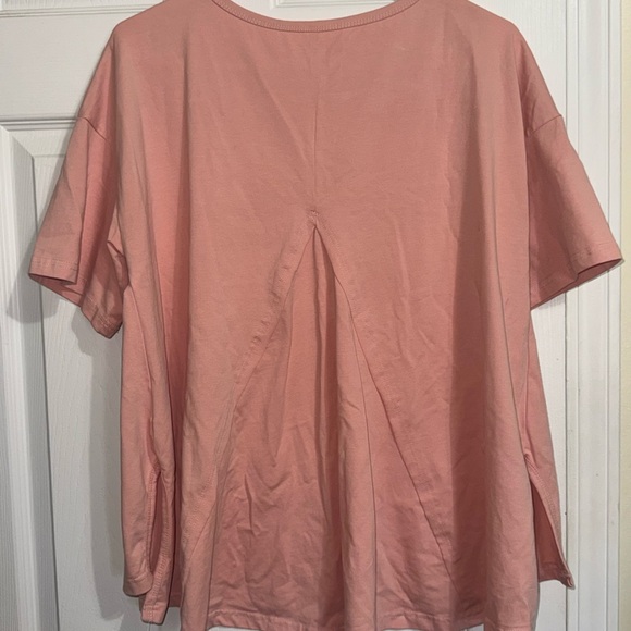 Pink T-Shirt with Blue Star & Stud Design - Picture 4 of 5